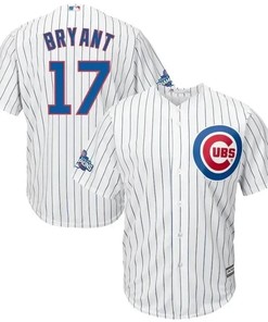 Kris Bryant Chicago Cubs Home 2016 World Series Champions Team Logo Patch Player Jersey - White - Robokeg