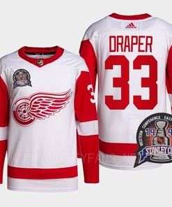 Kris Draper 33 1997 Stanley Cup Detroit Red Wings Red Jersey 25th Anniversary - Robokeg