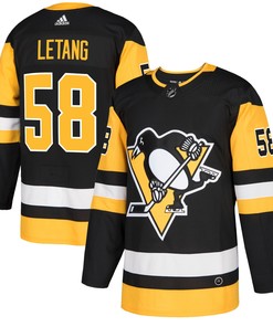Kris Letang Pittsburgh Penguins Adidas Authentic Player Jersey - Black Nhl - Robokeg