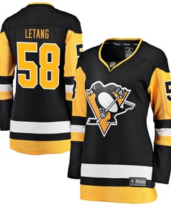 Kris Letang Pittsburgh Penguins Fanatics Branded Womens Home Breakaway Player Jersey - Black Nhl - Robokeg