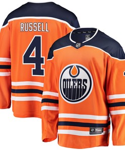 Kris Russell Edmonton Oilers Fanatics Branded Breakaway Player Jersey - Orange Nhl - Robokeg