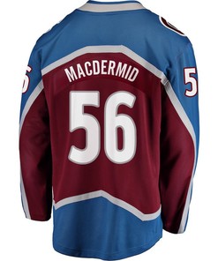 Kurtis MacDermid 56 Colorado Avalanche Stanley Cup 2023 Playoffs Patch Home Breakaway Men Jersey - Burgundy - Robokeg