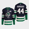Kyle Burroughs 44 Reverse Retro 2.0 2022 Vancouver Canucks Navy Jersey Primegreen - Robokeg