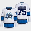 Kyle Capobianco 75 Reverse Retro 2.0 2022 Winnipeg Jets White Jersey Primegreen - Robokeg