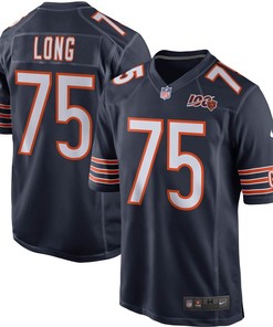 Kyle Long Chicago Bears Nike 100th Season Game Jersey - Navy - Robokeg