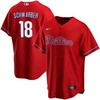 Kyle Schwarber 18 Philadelphia Phillies Alternate Player Jersey - Red Jersey - Robokeg