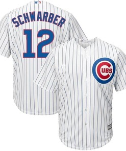Kyle Schwarber Chicago Cubs Official Cool Base Player Jersey - White - Robokeg
