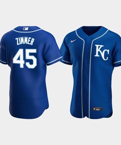 Kyle Zimmer 45 Kansas City Royals Royal Alternate Jersey - Robokeg