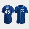 Kyle Zimmer 45 Kansas City Royals Team Logo Royal Alternate Jersey - Robokeg