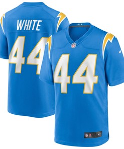 Kyzir White Los Angeles Chargers Game Jersey - Powder Blue Nfl - Robokeg