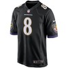 Lamar Jackson Baltimore Ravens 2018 Nfl Draft Pick Game Jersey - Black - Robokeg