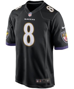 Lamar Jackson Baltimore Ravens 2018 Nfl Draft Pick Game Jersey - Black - Robokeg