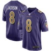 Lamar Jackson Baltimore Ravens Alternate Game Jersey - Purple Nfl - Robokeg