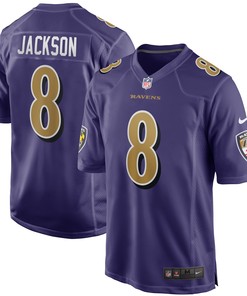 Lamar Jackson Baltimore Ravens Alternate Game Jersey - Purple Nfl - Robokeg