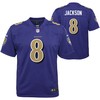 Lamar Jackson Baltimore Ravens Color Rush Player Game Jersey Purple Nfl - Robokeg