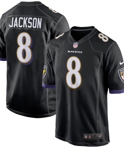Lamar Jackson Baltimore Ravens Game Jersey Black Nfl - Robokeg