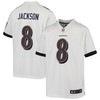 Lamar Jackson Baltimore Ravens Game Jersey - White Nfl - Robokeg
