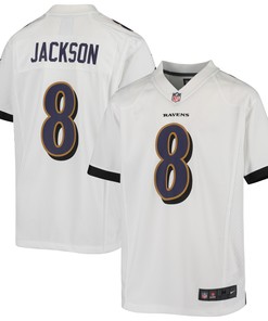 Lamar Jackson Baltimore Ravens Game Jersey - White Nfl - Robokeg