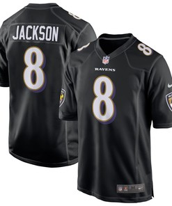 Lamar Jackson Baltimore Ravens Nike Game Event Jersey - Black - Robokeg