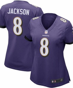 Lamar Jackson Baltimore Ravens Nike Womens Game Jersey - Purple - Robokeg