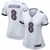Lamar Jackson Baltimore Ravens Nike Womens Game Jersey - White - Robokeg