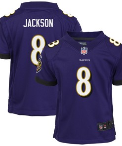 Lamar Jackson Baltimore Ravens Preschool Game Jersey - Purple Nfl - Robokeg