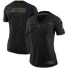 Lamar Jackson Baltimore Ravens Womens 2020 Salute To Service Limited Jersey - Black - Robokeg
