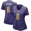 Lamar Jackson Baltimore Ravens Womens Alternate Game Player Jersey - Purple Nfl - Robokeg