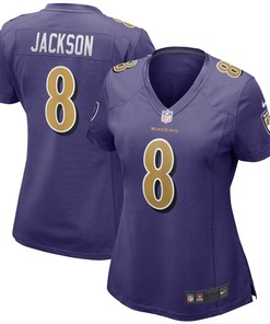 Lamar Jackson Baltimore Ravens Womens Alternate Game Player Jersey - Purple Nfl - Robokeg