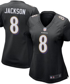 Lamar Jackson Baltimore Ravens Womens Game Event Jersey - Black Nfl - Robokeg