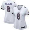 Lamar Jackson Baltimore Ravens Womens Game Jersey - White Nfl - Robokeg
