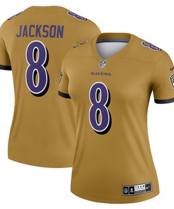 Lamar Jackson Baltimore Ravens Womens Inverted Legend Jersey - Gold Nfl - Robokeg