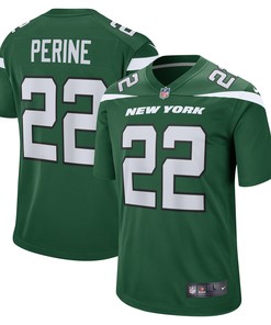 Lamical Perine New York Jets Game Jersey - Gotham Green Nfl - Robokeg