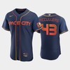 Lance McCullers 43 Jr. Houston Astros Men's Jersey 2022-23 City Connect - Navy - Robokeg