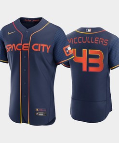 Lance McCullers 43 Jr. Houston Astros Men's Jersey 2022-23 City Connect - Navy - Robokeg