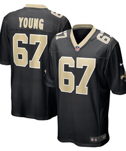 Landon Young New Orleans Saints Game Jersey - Black Nfl - Robokeg