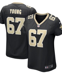 Landon Young New Orleans Saints Womens Game Jersey - Black Nfl - Robokeg