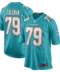 Larnel Coleman Miami Dolphins Game Jersey - Aqua Nfl - Robokeg