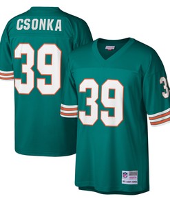 Larry Csonka Miami Dolphins Mitchell & Ness 1972 Legacy Replica Jersey - Aqua Nfl - Robokeg