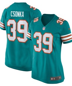 Larry Csonka Miami Dolphins Womens Retired Player Jersey - Aqua Nfl - Robokeg