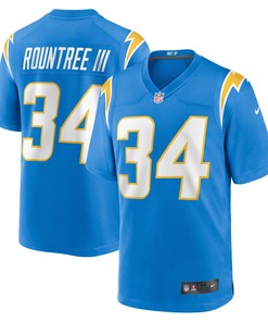 Larry Rountree Iii Los Angeles Chargers Player Game Jersey - Powder Blue Nfl - Robokeg