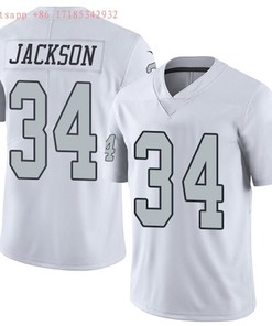 Las Vegas Raiders Bo Jackson #34 Nfl White Jersey Jersey - Robokeg