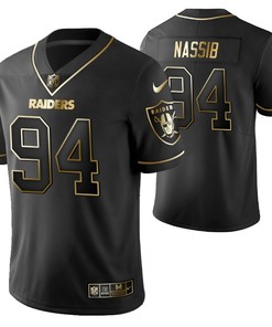 Las Vegas Raiders Carl Nassib 94 2021 Nfl Golden Brandedition Black Jersey Gift For Raiders Fans - Robokeg