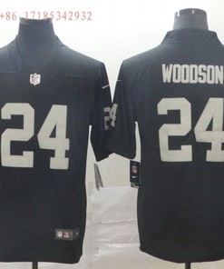 Las Vegas Raiders Charles Woodson #24 Nfl Black Jersey Jersey - Robokeg