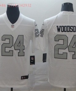 Las Vegas Raiders Charles Woodson #24 Nfl White Jersey Jersey - Robokeg