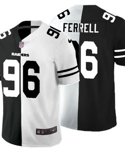 Las Vegas Raiders Clelin Ferrell #96 Nfl 2020 Black And White Jersey - Robokeg