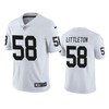 Las Vegas Raiders Cory Littleton White Vapor Untouchable Limited Jersey - Robokeg