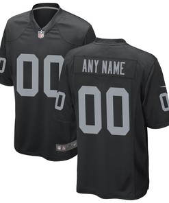 Las Vegas Raiders Custom Game Jersey Black Custom Jerseys Nfl - Robokeg