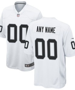 Las Vegas Raiders Custom Game Jersey - White Custom Jerseys Nfl - Robokeg