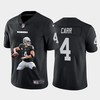 Las Vegas Raiders Derek Carr #4 Nfl Portrait Brandedition Black Jersey - Robokeg
